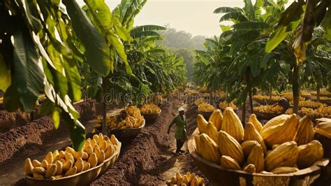 Plantation de cacaoyers en Colombie