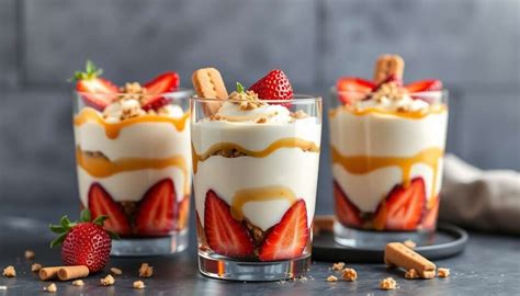 Dessert en verrine joliment décoré avec un personnage Minnie en décoration