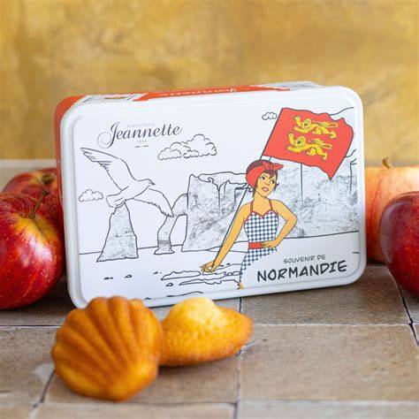 Carte illustrant la localisation de la Biscuiterie Jeannette en Normandie