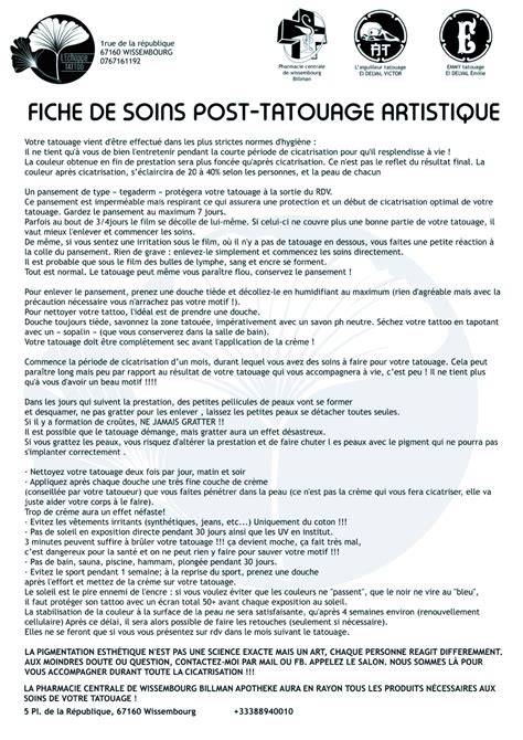 Schéma des soins post-tatouage lotus