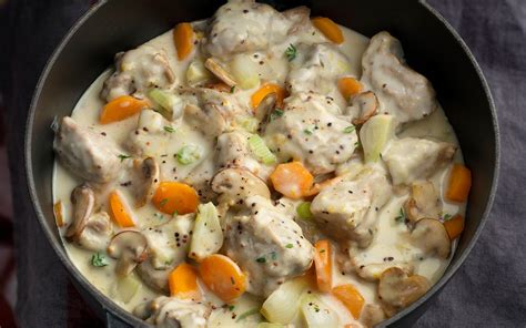 Blanquette de veau dans une cocotte