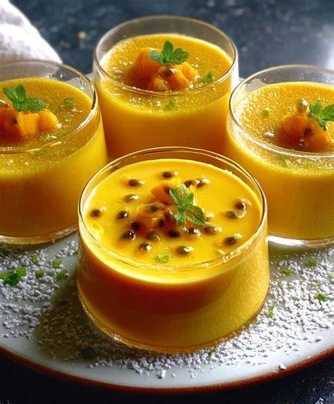 Image: Mousse mangue et mousse passion