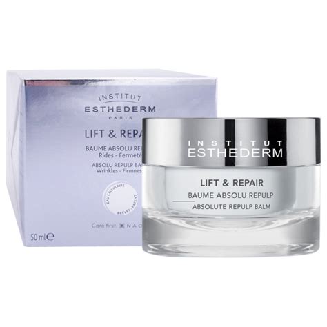 Schéma comparatif: Esthederm Lift & Repair vs Lierac Nutri-Repulpante