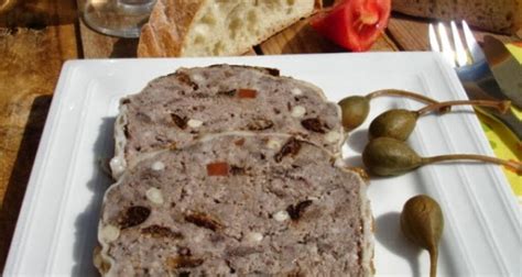 Ingrédients pour une terrine de gibier