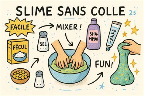 Exemple d’ensemble pédagogique pour réaliser du slime sucré
