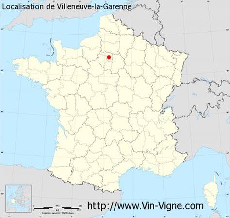 Carte de localisation montrant Villeneuve-la-Garenne et les environs