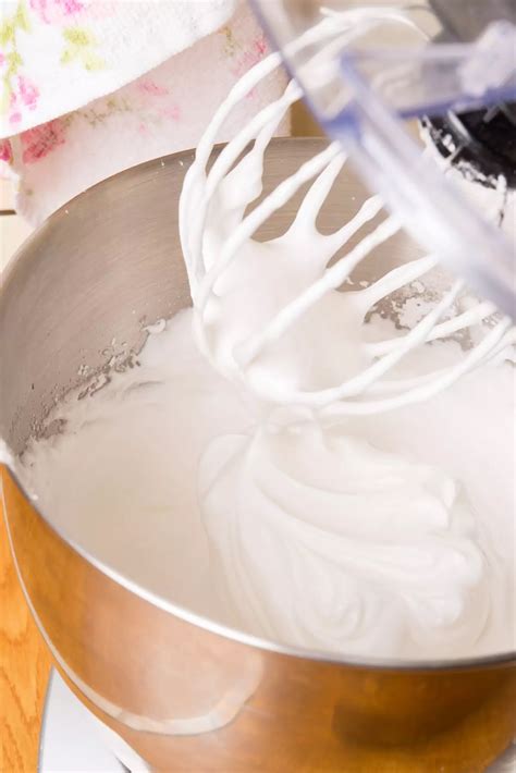 préparation des meringues