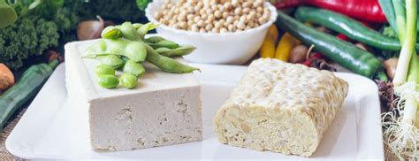 Assortiment de tofu, tempeh et seitan