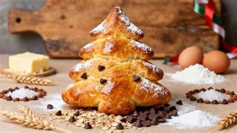 illustration sapin brioche en forme d'arbre