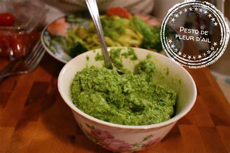 Infographie: Pesto fleur d ail distasio étapes