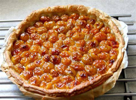 Carte visuelle d’une tarte aux mirabelles