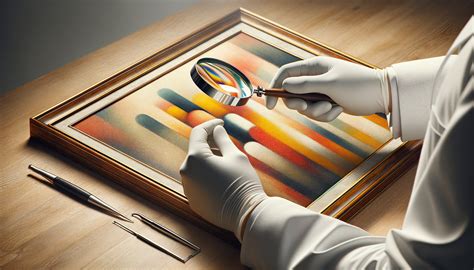 Expert examinant un objet d'art