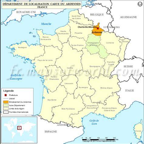 Carte des Ardennes et localisation de Charleville-Mézières, logo Pol Bouchex