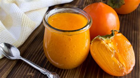 bol de compote de kaki et pomme