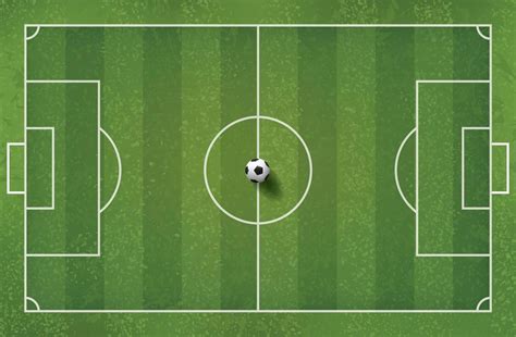 Terrain de football vu du ciel