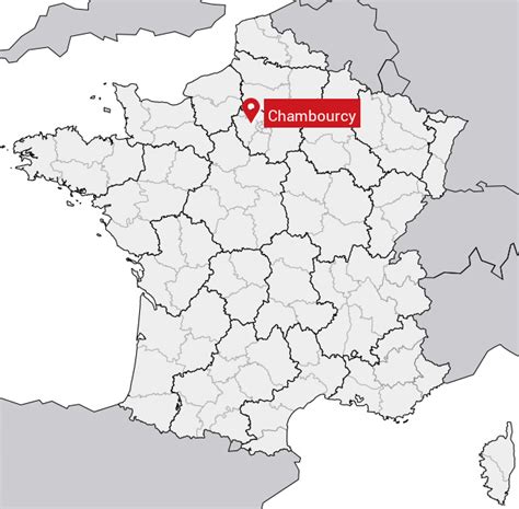 Carte de localisation de Chambourcy