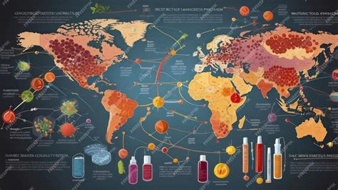 Carte du monde montrant les épidémies de maladies infectieuses