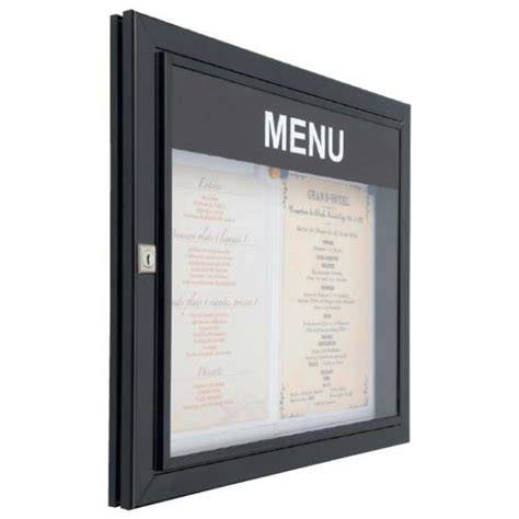 vitrine extérieure cadre lumineux menu rôtisserie