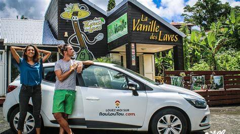 Carte illustrative des principaux sites café vanille à La Réunion