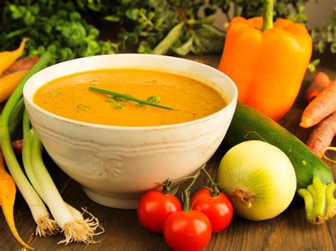 Préparation des légumes pour la soupe