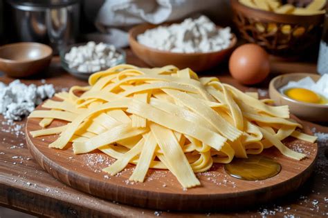 Ingrédients de base pour pâtes fraîches