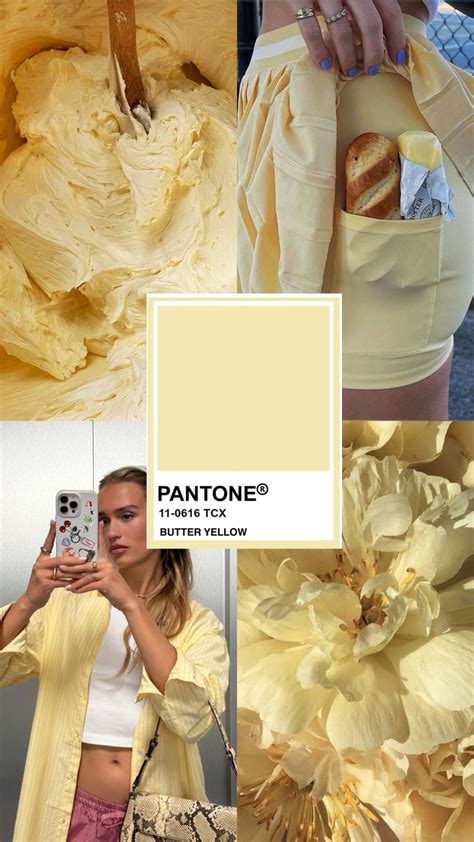 Butter yellow moodboard: harmonies et associations