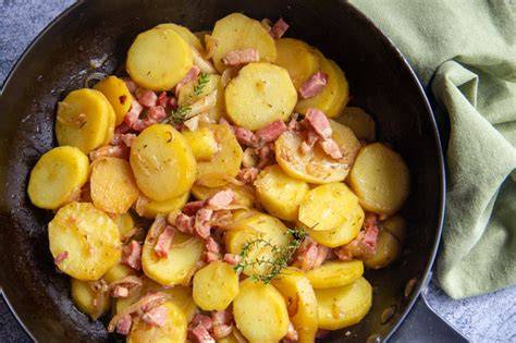 Infographie: Temps et étapes de cuisson des lardons et pommes de terre dans l’Air Fryer