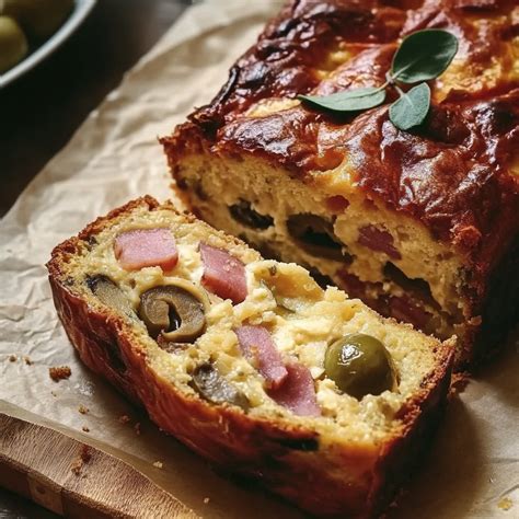 Schéma: déroulé de cuisson et harmonisation des saveurs dans un cake aux lardons et olives