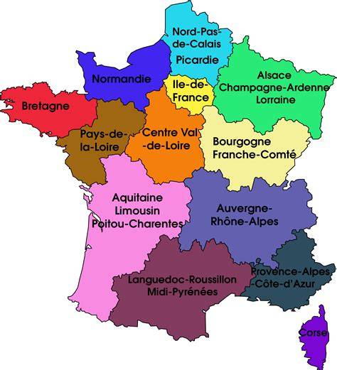 Carte des régions françaises et influence des techniques pâtissières