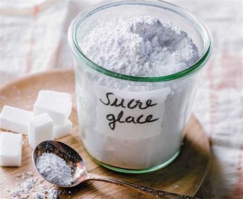 Schéma de la structure du sucre glace