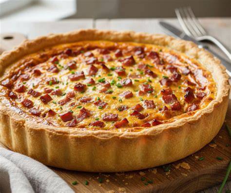 Infographie: étapes clés pour obtenir une quiche Lorraine épaisse