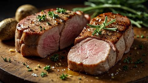 Thermomètre à viande inséré dans un filet mignon