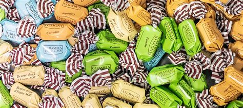 Assortiment de bonbons caramels en vrac