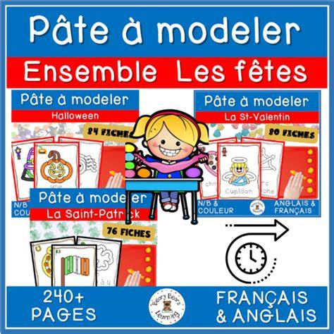 Poster descriptif Pâte à modeler anglais