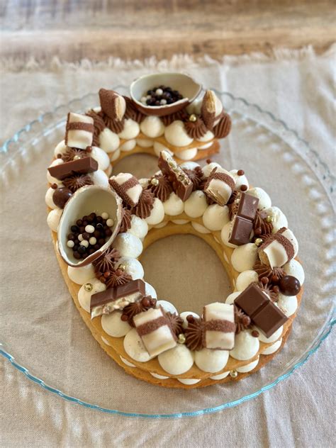 Gâteau Number Cake décoré