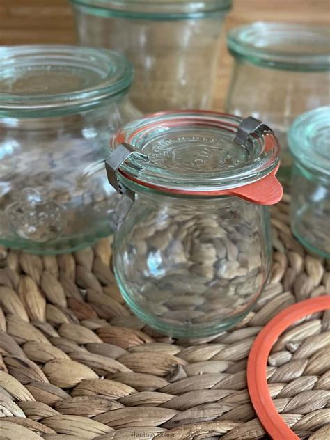 Bocaux Weck propres et prêts à être remplis