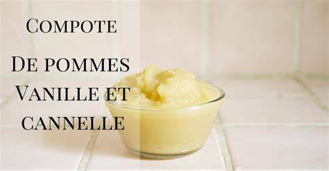 compote pommes cannelle et vanille