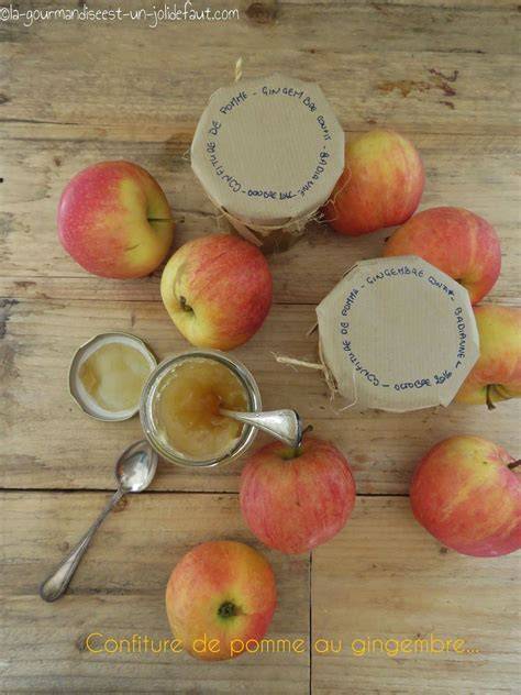 pomme au gingembre et thym infographie