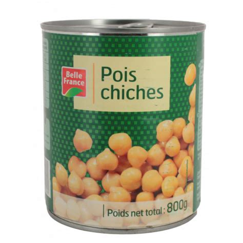 Pois chiches en conserve et pois chiches secs