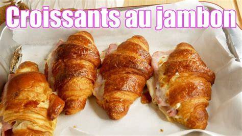 Infographie: Étapes de préparation du croissant jambon béchamel