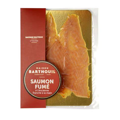 Infographie: Cycle de production du saumon fumé Barthouil
