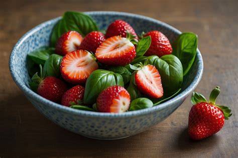 Infographie: Étapes simples pour une salade de fraises parfumée au basilic et au miel