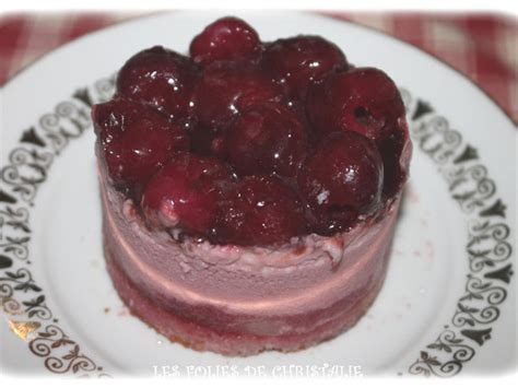 Bavarois aux cerises individuels