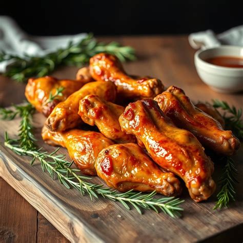 Ailes de poulet rôties dans un plat