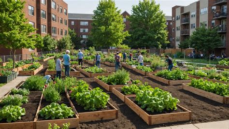 Jardin communautaire avec des fruits rouges