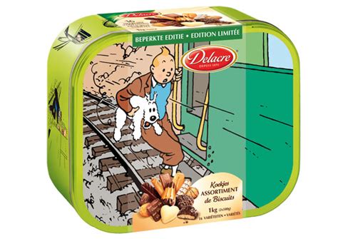 Collection de boîtes à biscuits Delacre Tintin