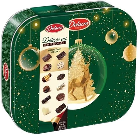 Exemple de boîte Delacre avec paysage européen