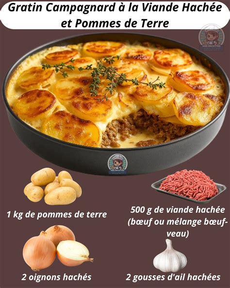 Plat à gratin rempli de couches d'ingrédients