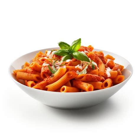 Bol de pâtes conchiglie généreusement garni de sauce pesto rouge, de fromage frais et parsemé de persil frais