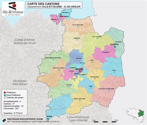 Carte des marchés locaux en Ille-et-Vilaine et Pays de Brest incluant Guémené-Penfao